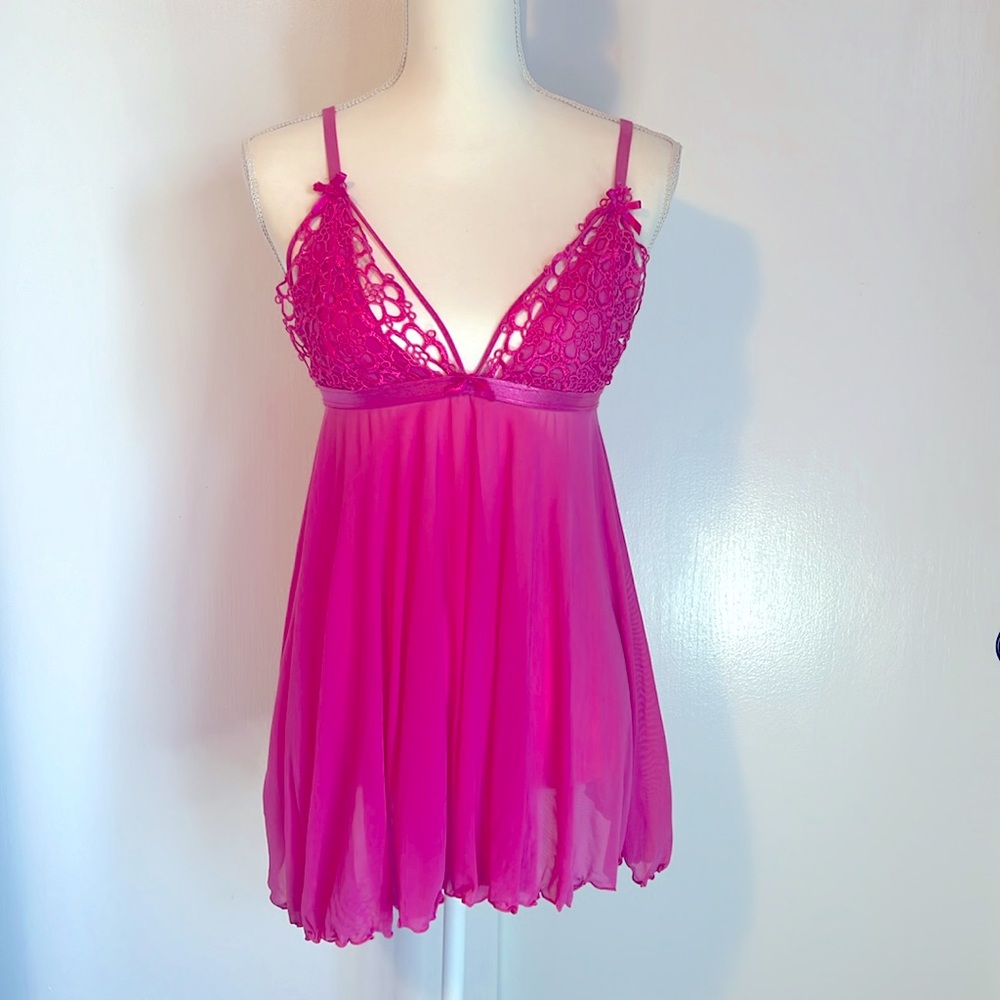 Shirley of Hollywood babydoll lingerie sz M